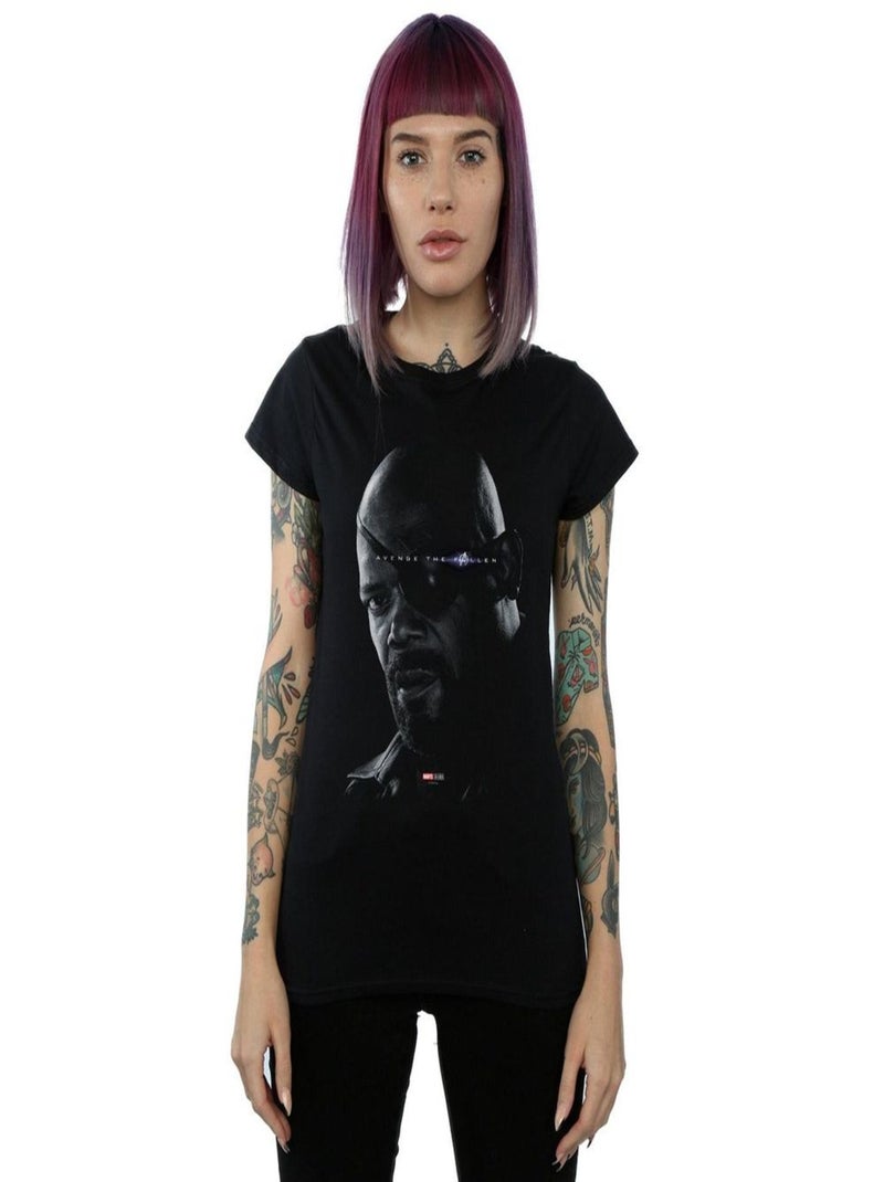 Marvel - T-shirt AVENGERS ENDGAME AVENGE THE FALLEN Noir - Kiabi