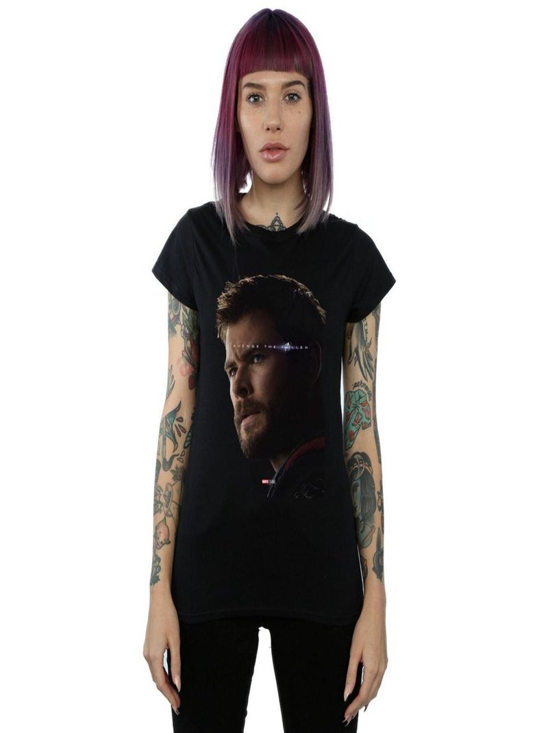 Marvel - T-shirt AVENGERS ENDGAME AVENGE THE FALLEN Noir - Kiabi