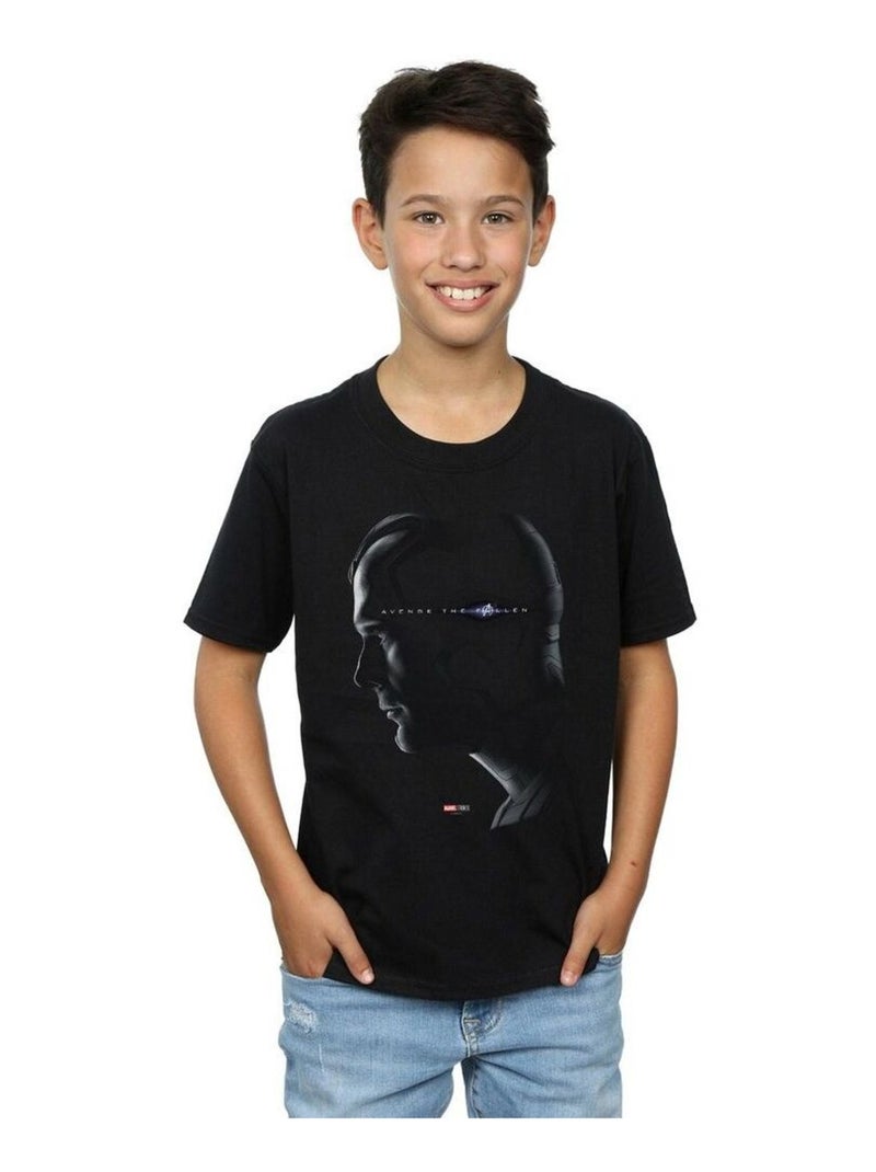 Marvel - T-shirt AVENGERS ENDGAME AVENGE THE FALLEN Noir - Kiabi