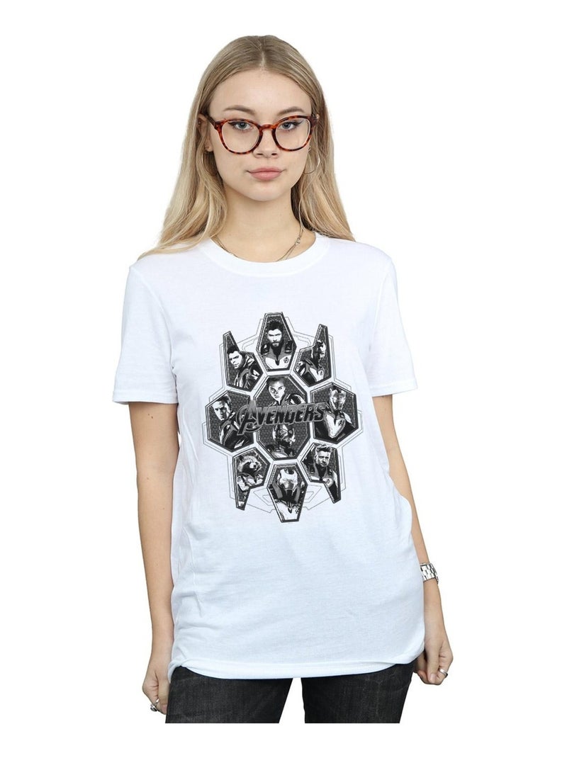 Marvel - T-shirt AVENGERS ENDGAME Blanc - Kiabi