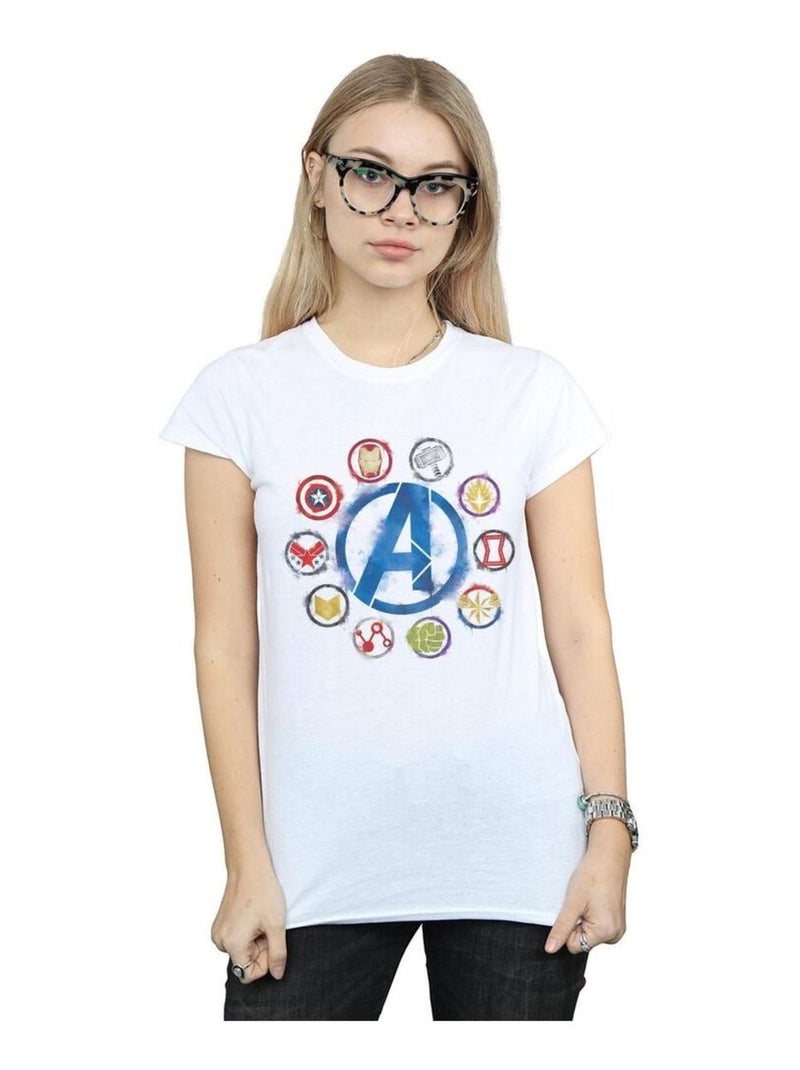 Marvel - T-shirt AVENGERS ENDGAME Blanc - Kiabi