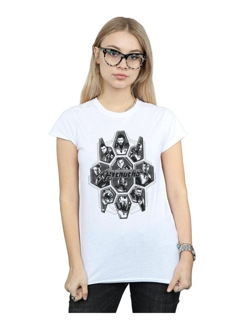 Marvel - T-shirt AVENGERS ENDGAME Blanc - Kiabi