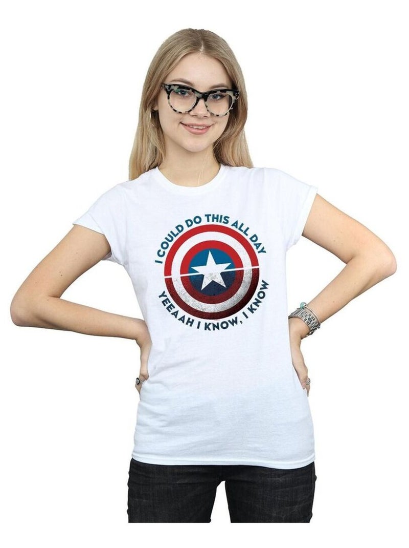 Marvel - T-shirt AVENGERS ENDGAME DO THIS ALL DAY Blanc - Kiabi