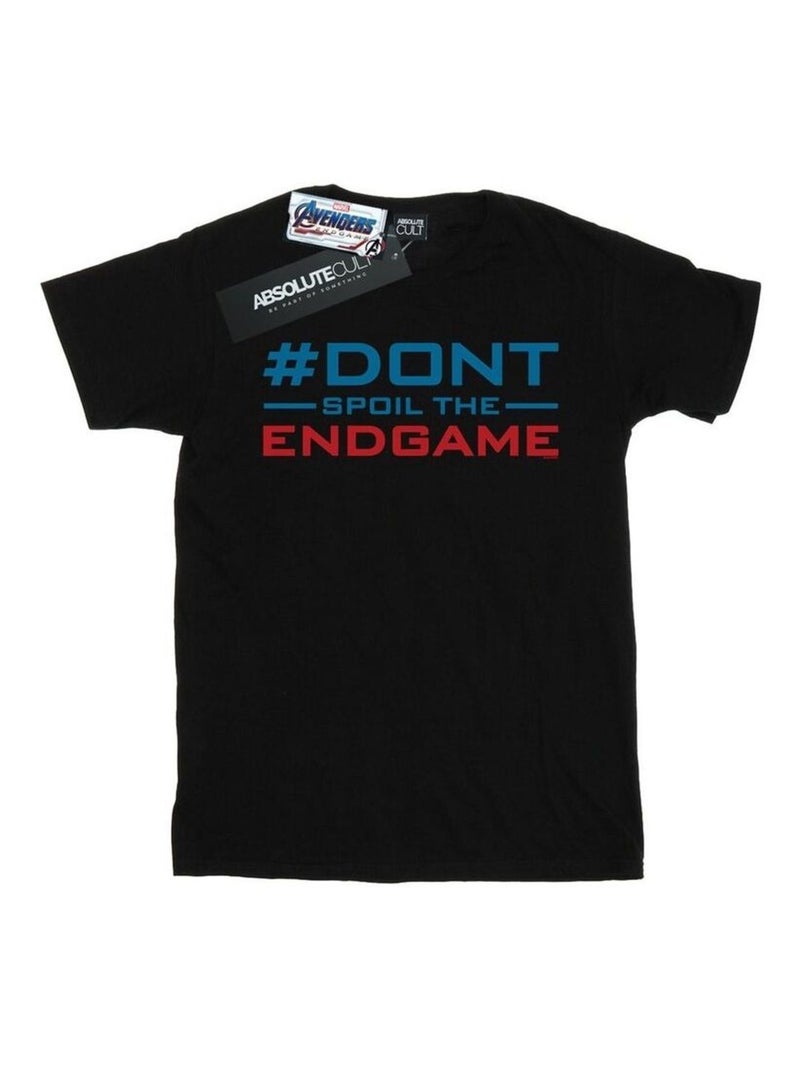 Marvel - T-shirt AVENGERS ENDGAME DON'T SPOIL THE ENDGAME Noir - Kiabi