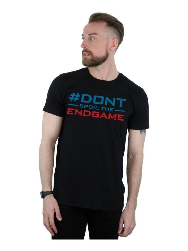 Marvel - T-shirt AVENGERS ENDGAME DON'T SPOIL THE ENDGAME Noir - Kiabi