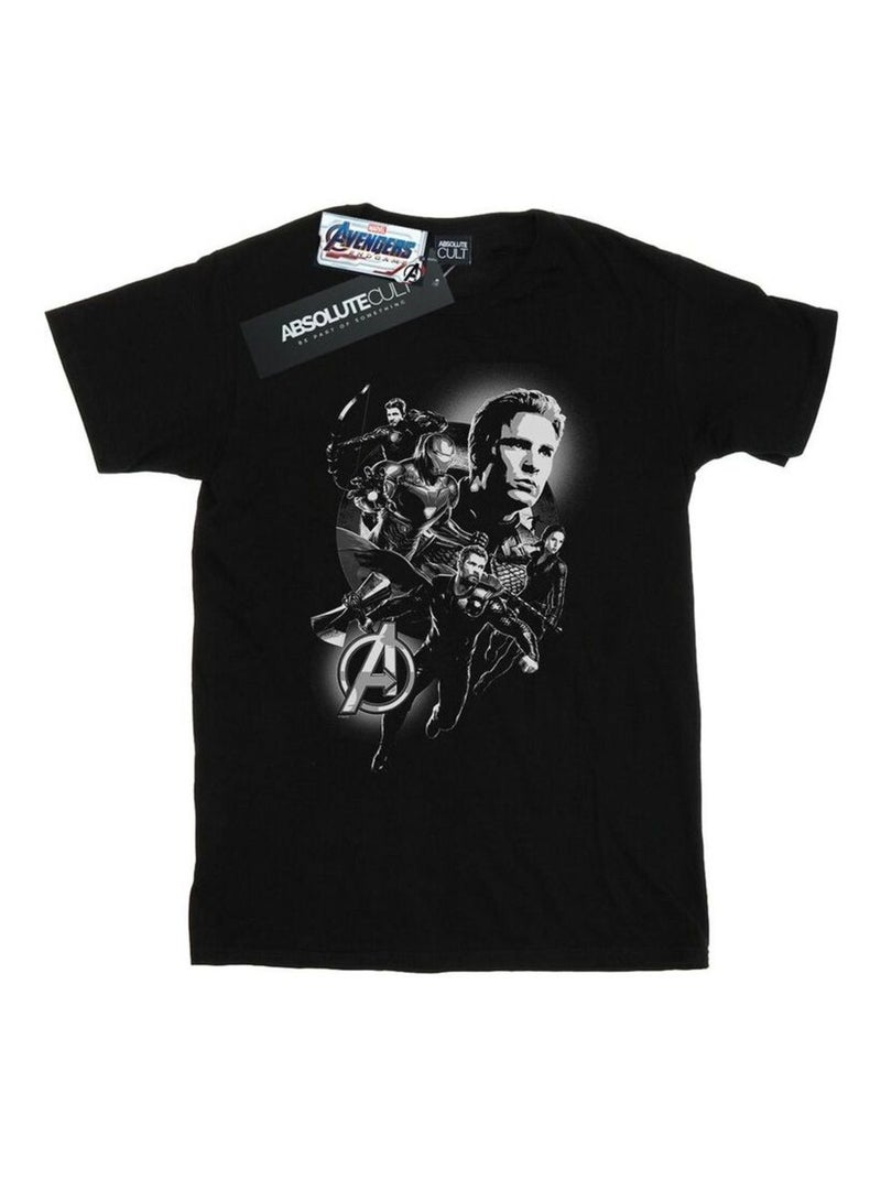 Marvel - T-shirt AVENGERS ENDGAME HEROES Noir - Kiabi