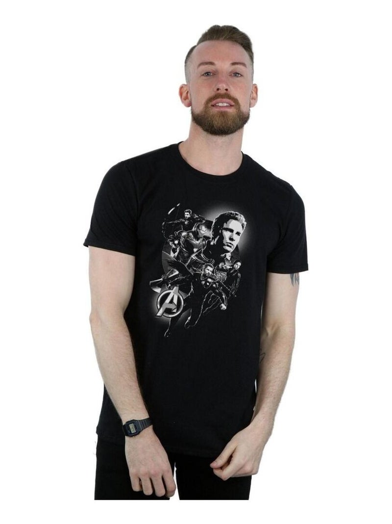Marvel - T-shirt AVENGERS ENDGAME HEROES Noir - Kiabi