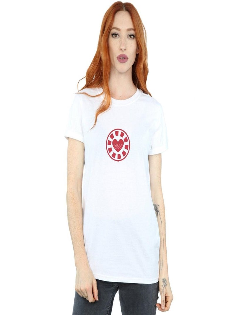 Marvel - T-shirt AVENGERS ENDGAME LOVE YOU Blanc - Kiabi