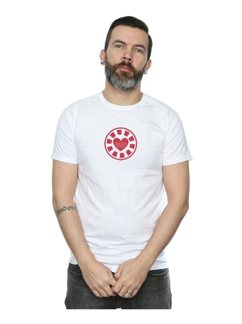 Marvel - T-shirt AVENGERS ENDGAME LOVE YOU Blanc - Kiabi