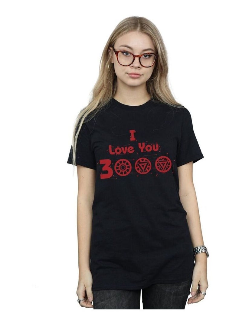 Marvel - T-shirt AVENGERS ENDGAME LOVE YOU Noir - Kiabi