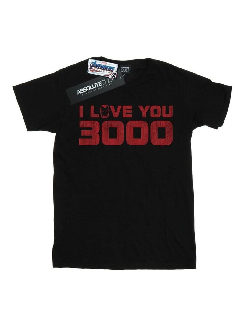 Marvel - T-shirt AVENGERS ENDGAME LOVE YOU Noir - Kiabi