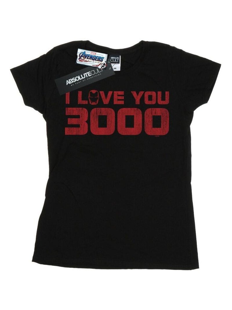 Marvel - T-shirt AVENGERS ENDGAME LOVE YOU Noir - Kiabi