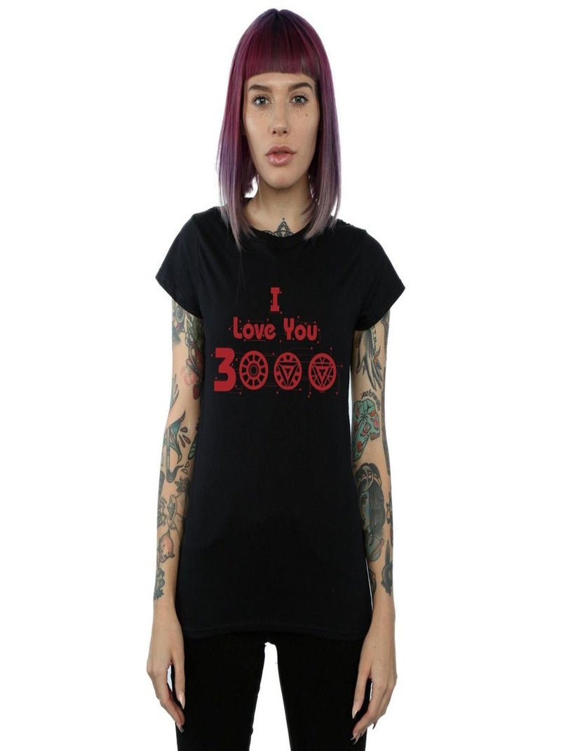 Marvel - T-shirt AVENGERS ENDGAME LOVE YOU Noir - Kiabi