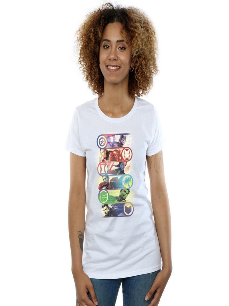 Marvel - T-shirt AVENGERS ENDGAME ORIGINAL HEROES Blanc - Kiabi