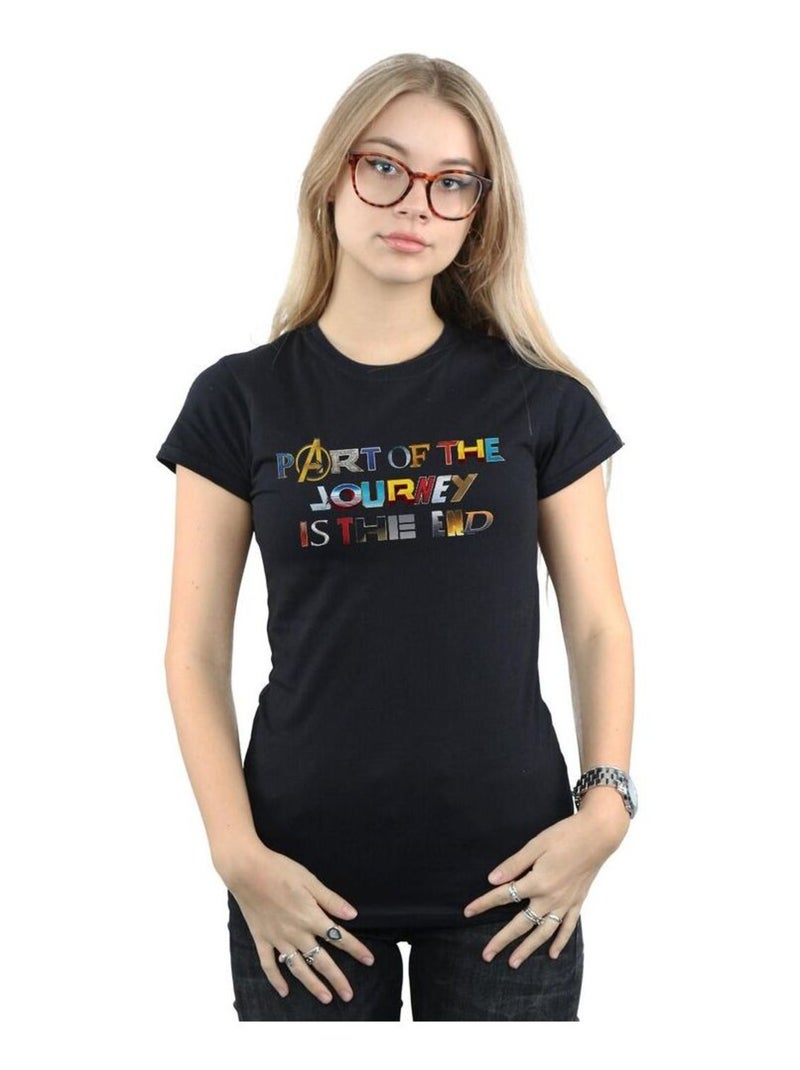 Marvel - T-shirt AVENGERS ENDGAME PART OF THE JOURNEY Noir - Kiabi
