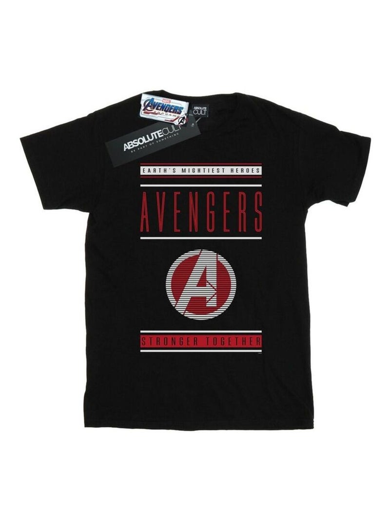Marvel - T-shirt AVENGERS ENDGAME STRONGER TOGETHER Noir - Kiabi