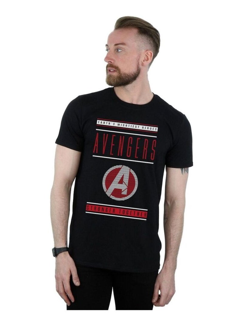 Marvel - T-shirt AVENGERS ENDGAME STRONGER TOGETHER Noir - Kiabi
