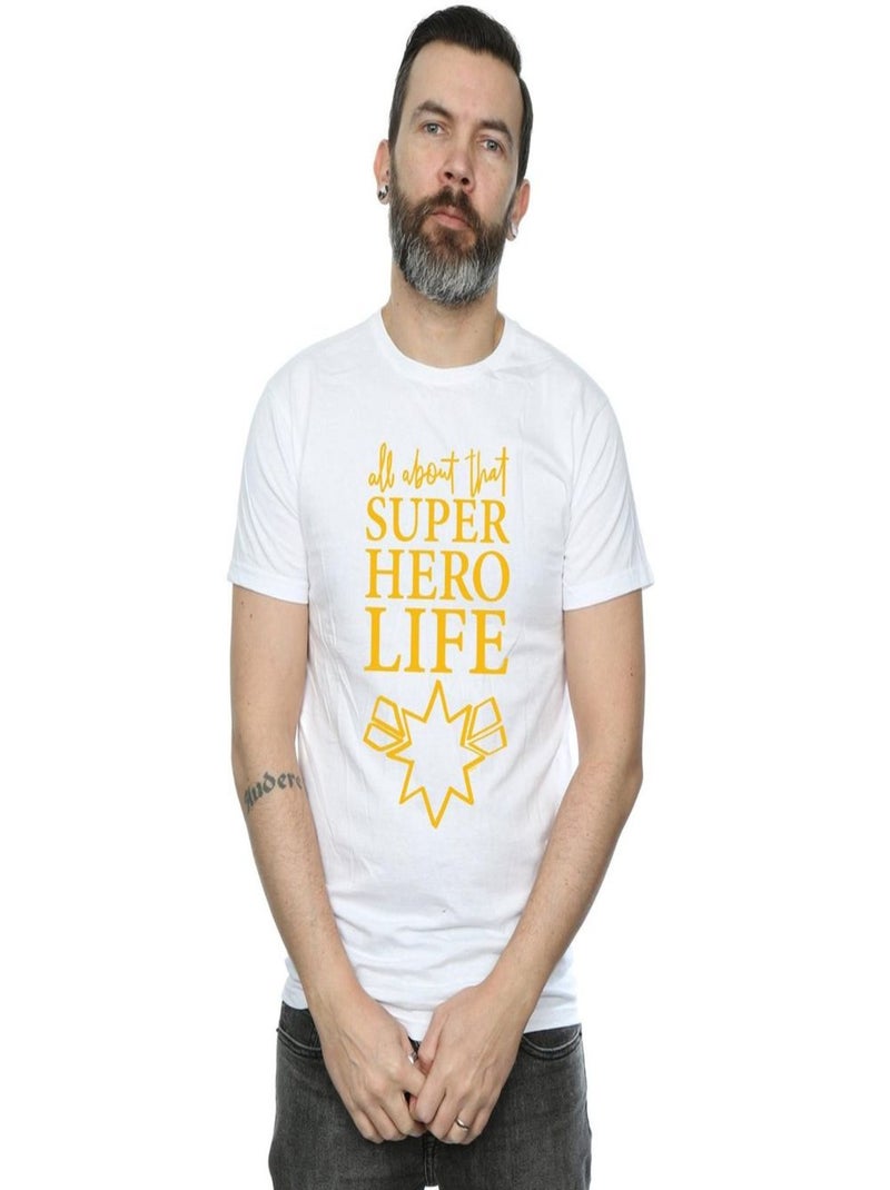 Marvel - T-shirt AVENGERS ENDGAME SUPERHERO LIFE Blanc - Kiabi