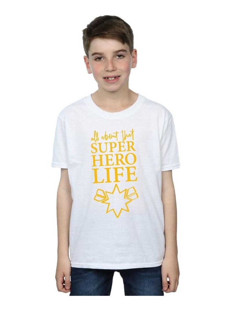 Marvel - T-shirt AVENGERS ENDGAME SUPERHERO LIFE Blanc - Kiabi