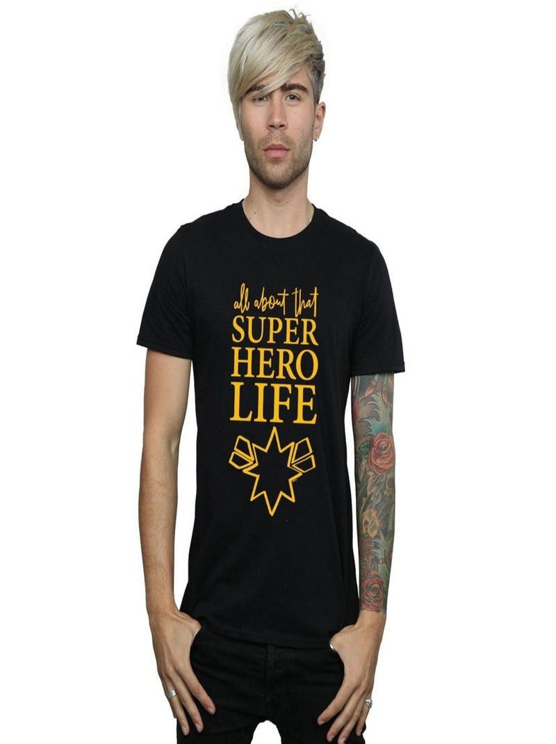 Marvel - T-shirt AVENGERS ENDGAME SUPERHERO LIFE Noir - Kiabi