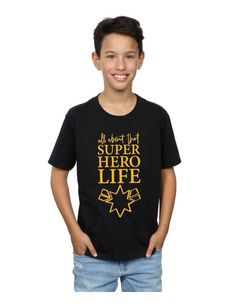 Marvel - T-shirt AVENGERS ENDGAME SUPERHERO LIFE Noir - Kiabi