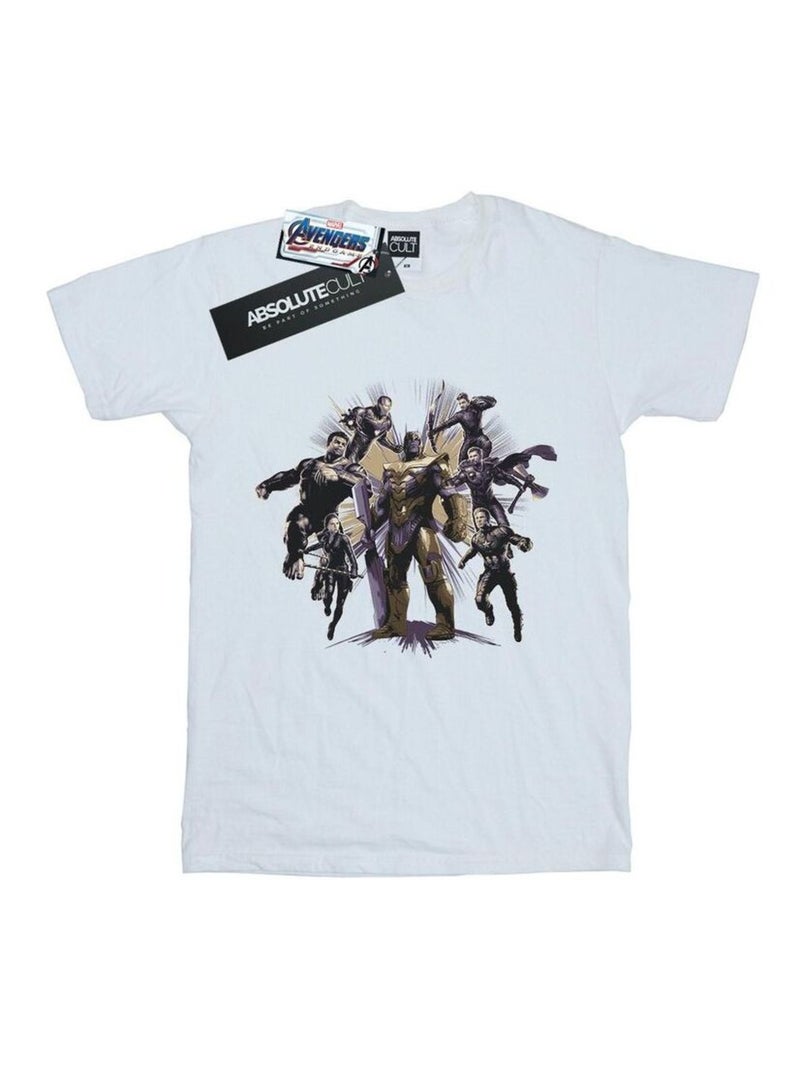 Marvel - T-shirt AVENGERS ENDGAME VS Blanc - Kiabi