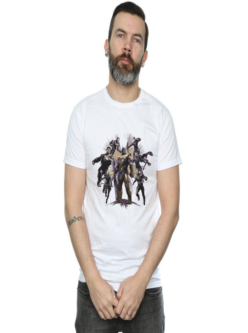 Marvel - T-shirt AVENGERS ENDGAME VS Blanc - Kiabi