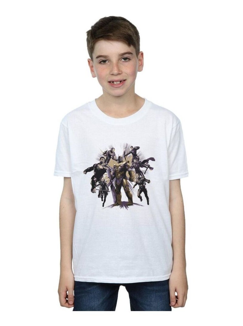 Marvel - T-shirt AVENGERS ENDGAME VS Blanc - Kiabi