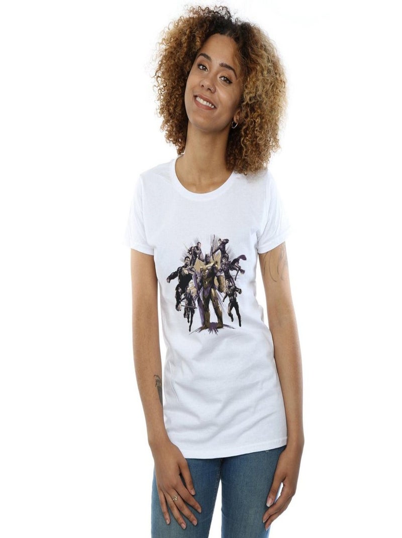 Marvel - T-shirt AVENGERS ENDGAME VS Blanc - Kiabi