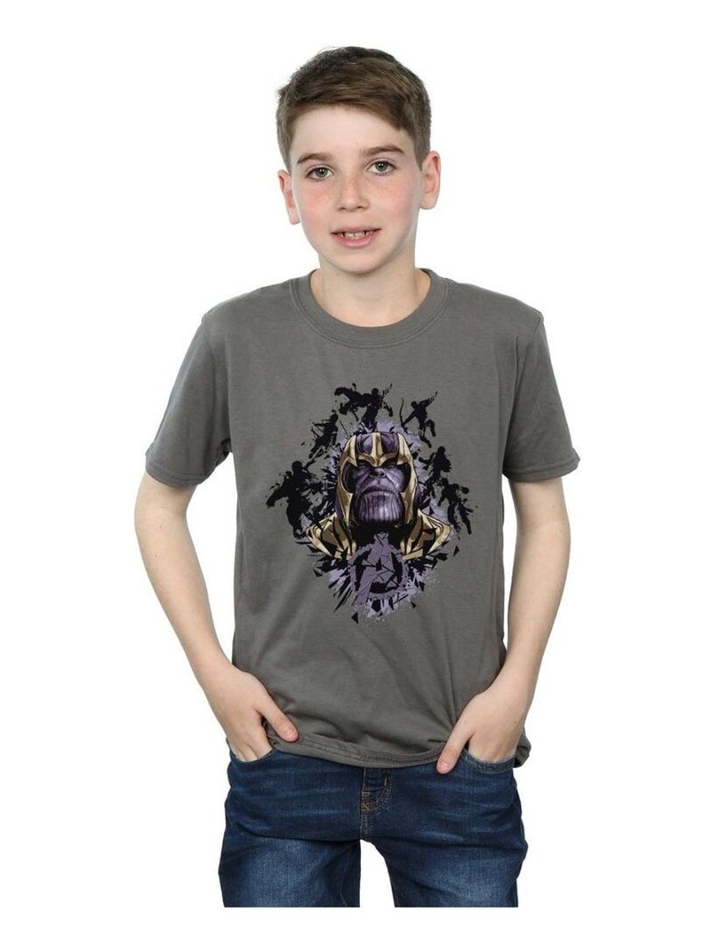 Marvel - T-shirt AVENGERS ENDGAME WARLORD Gris Noir - Kiabi