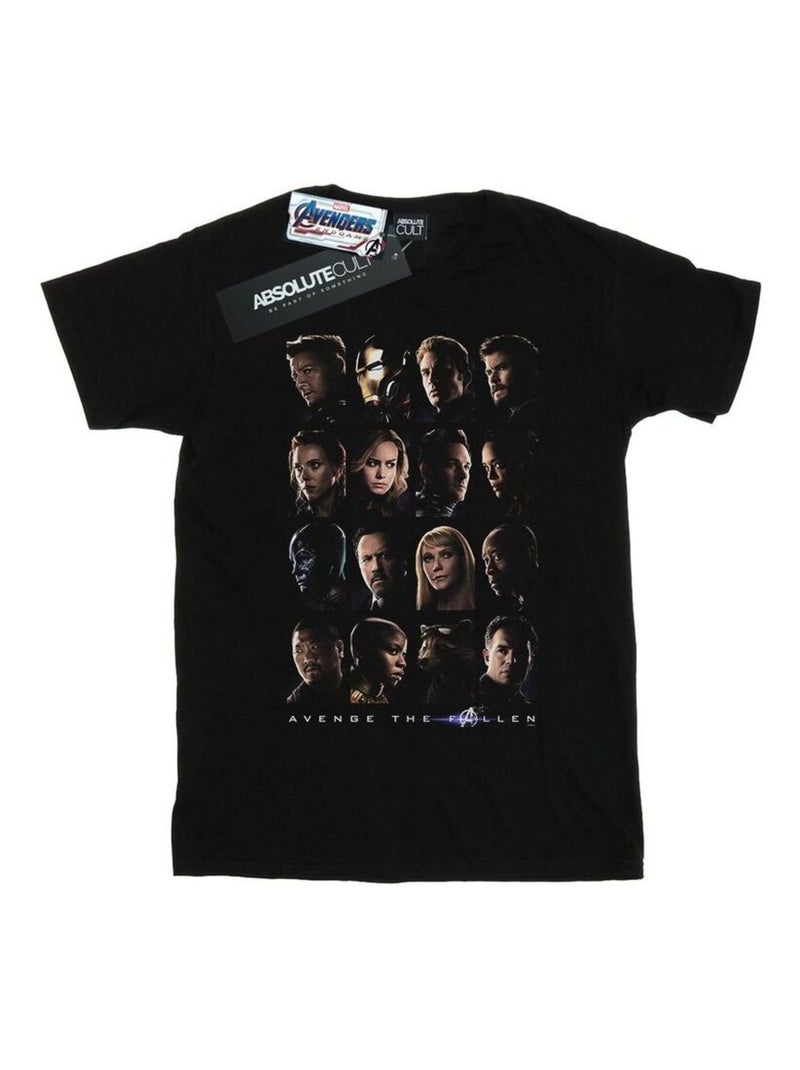 Marvel - T-shirt AVENGERS ENDGAME WE AVENGE THE FALLEN Noir - Kiabi