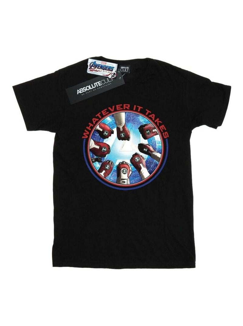 Marvel - T-shirt AVENGERS ENDGAME WHATEVER IT TAKES Noir - Kiabi