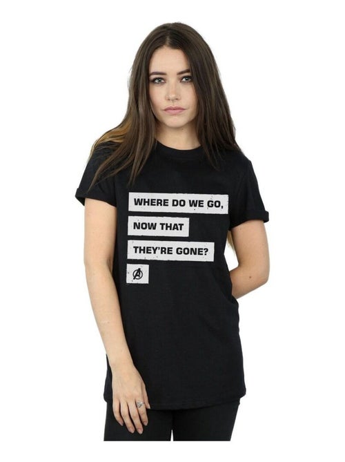 Marvel - T-shirt AVENGERS ENDGAME WHERE DO WE GO - Kiabi
