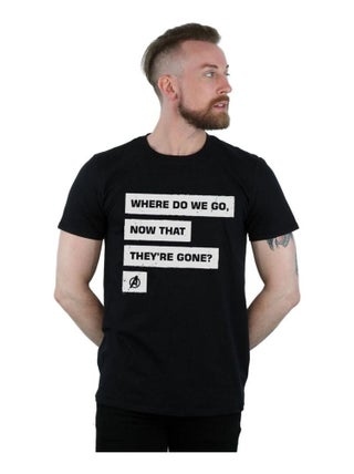 Marvel - T-shirt AVENGERS ENDGAME WHERE DO WE GO