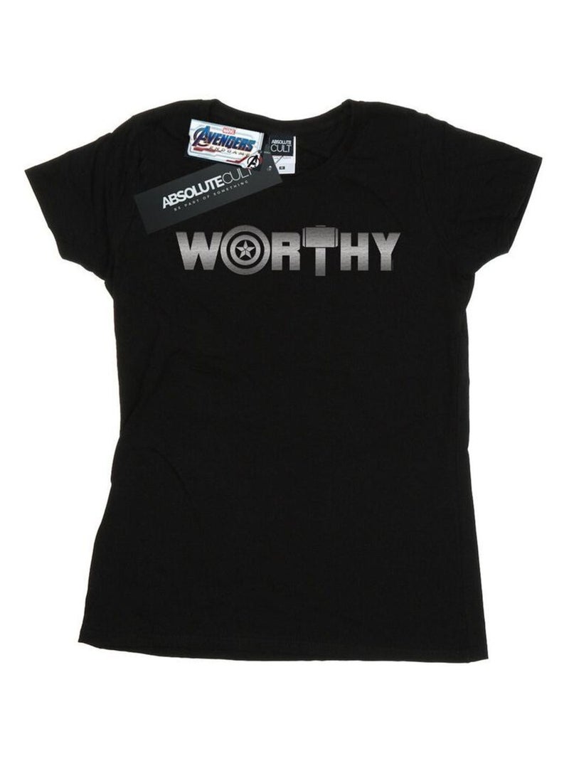Marvel - T-shirt AVENGERS ENDGAME WORTHY Noir - Kiabi