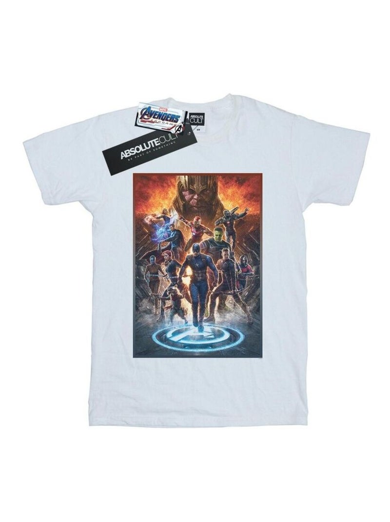 Marvel - T-shirt AVENGERS ENDGAMEES AT WAR Blanc - Kiabi