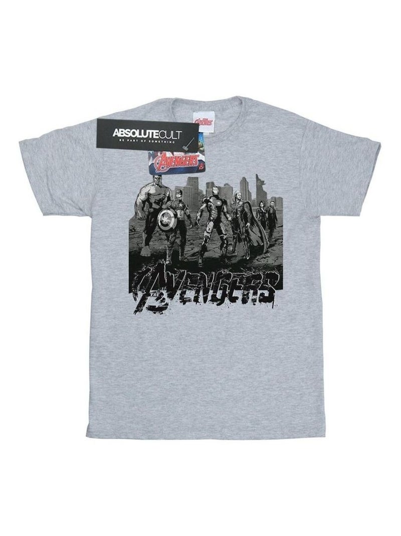 Marvel - T-shirt AVENGERS Gris chiné - Kiabi