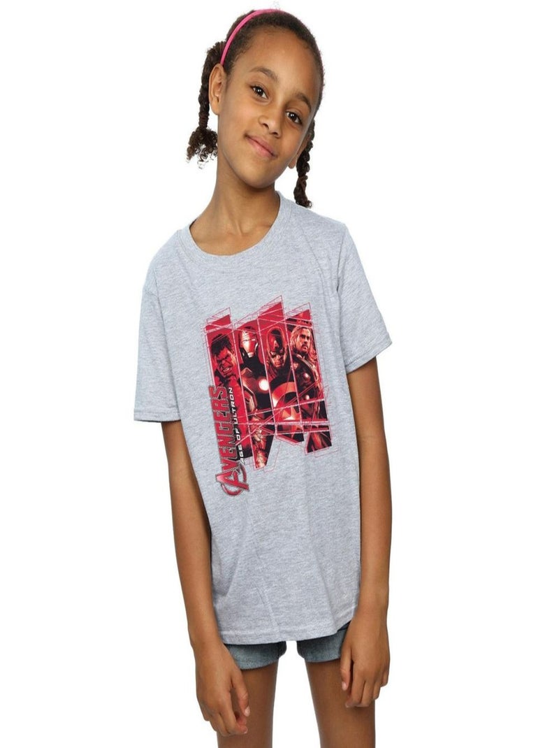 Marvel - T-shirt AVENGERS Gris chiné - Kiabi