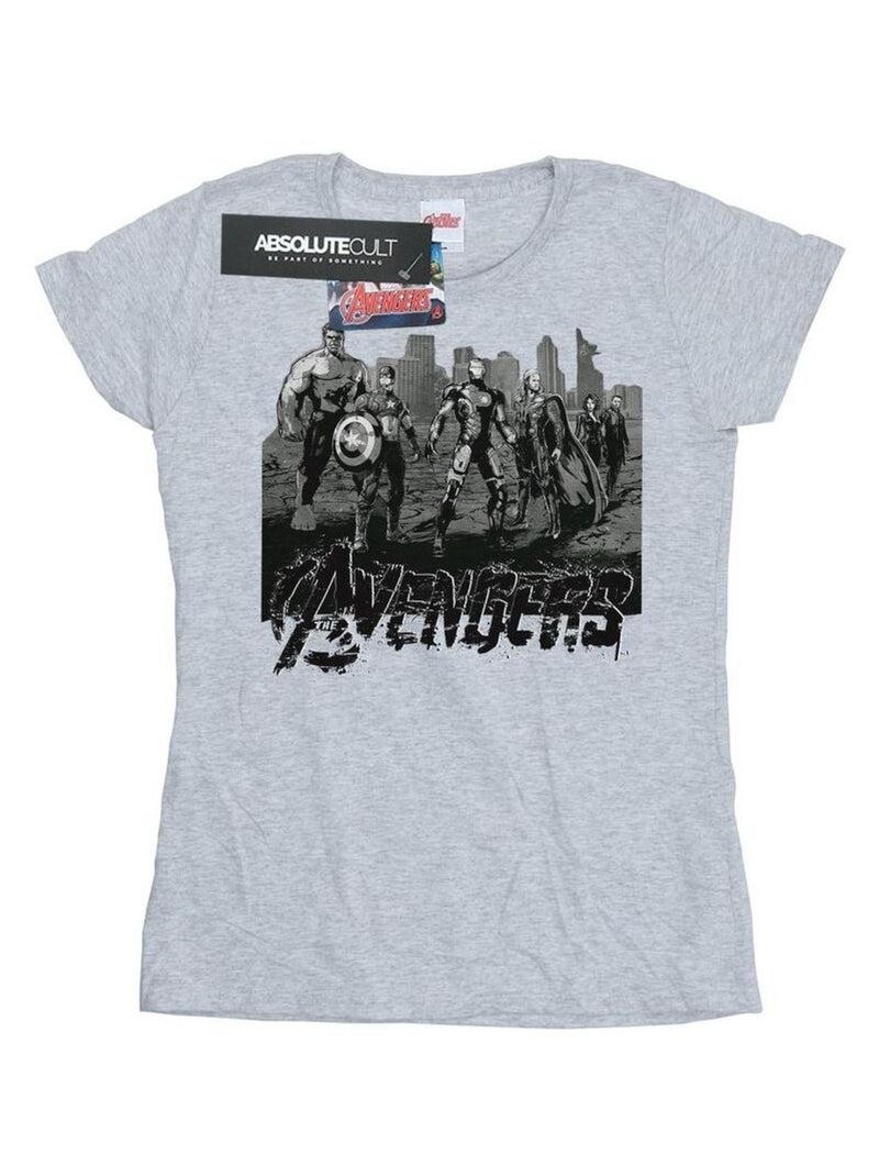 Marvel - T-shirt AVENGERS Gris chiné - Kiabi