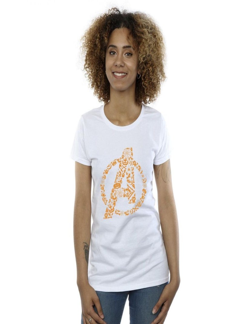 Marvel - T-shirt AVENGERS HALLOWEEN Blanc - Kiabi