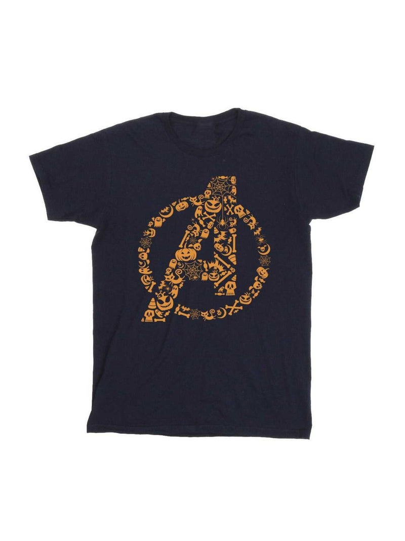 Marvel - T-shirt AVENGERS HALLOWEEN Bleu marine - Kiabi