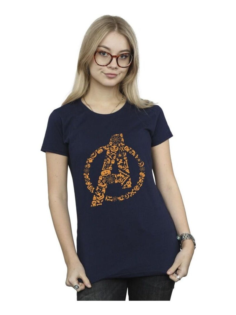 Marvel - T-shirt AVENGERS HALLOWEEN Bleu marine - Kiabi