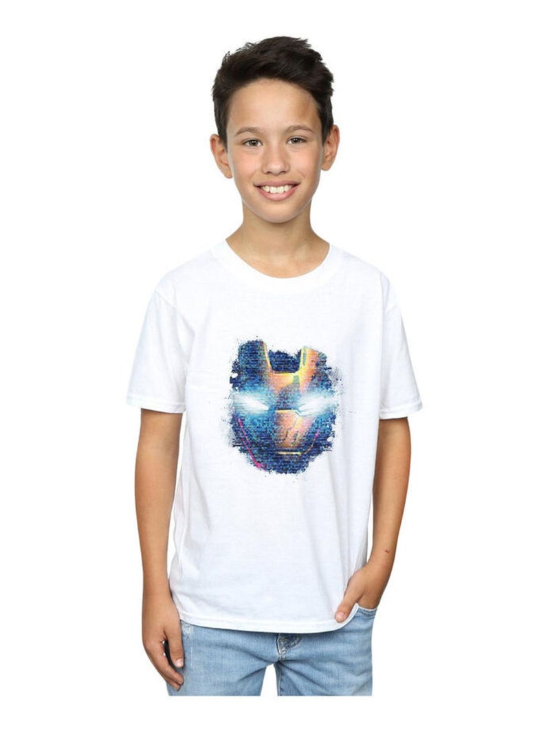 Marvel - T-shirt AVENGERS HEAD Blanc - Kiabi