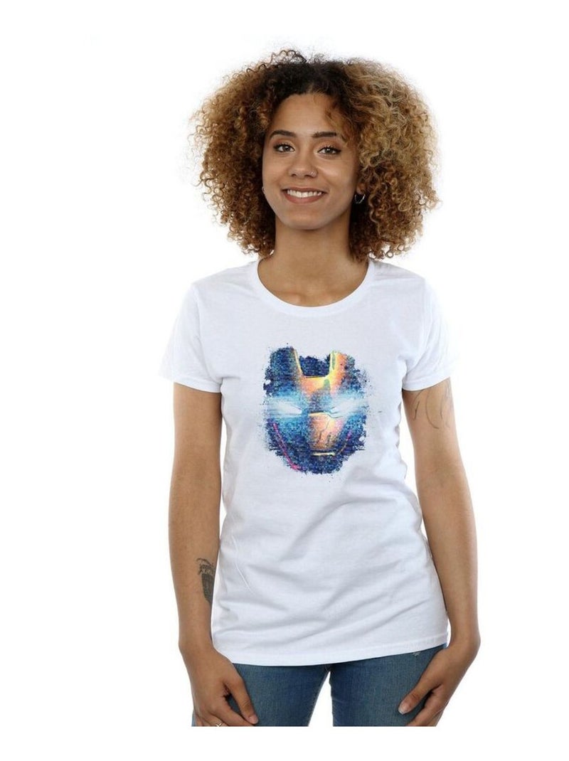 Marvel - T-shirt AVENGERS HEAD Blanc - Kiabi