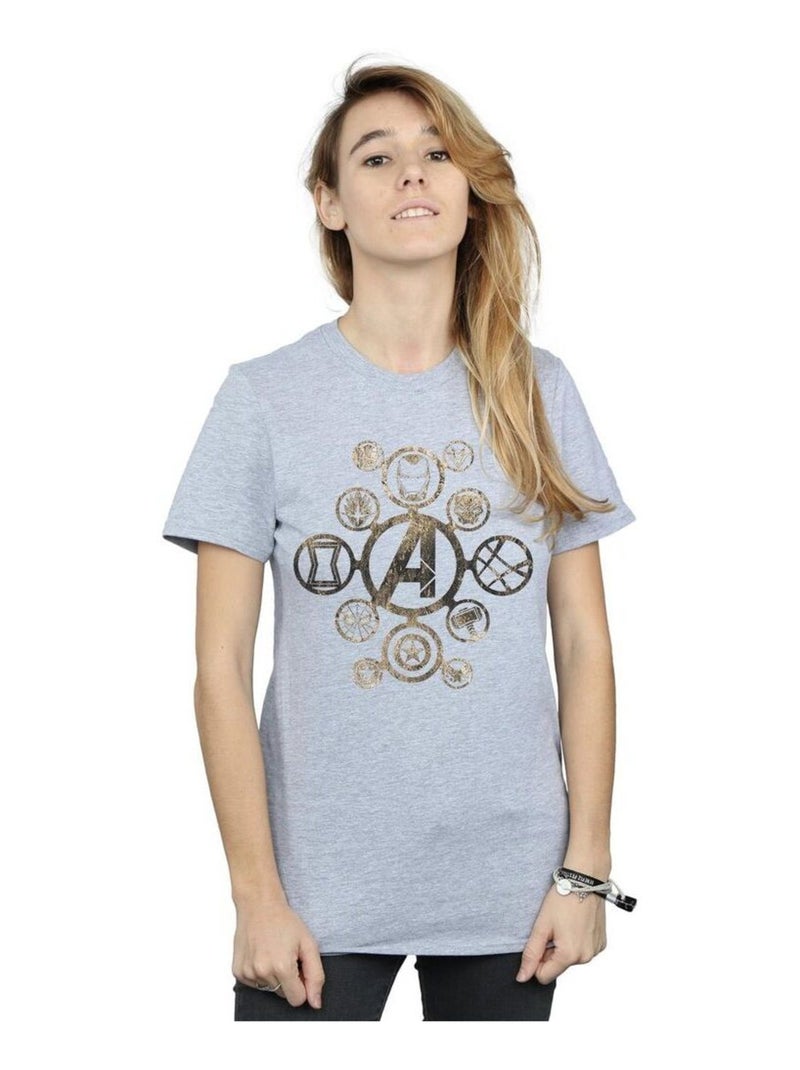 Marvel - T-shirt Avengers: InfinÇay War Gris chiné - Kiabi