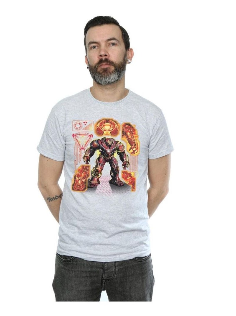 Marvel - T-shirt Avengers: InfinÇay WarBUSTER Gris chiné - Kiabi