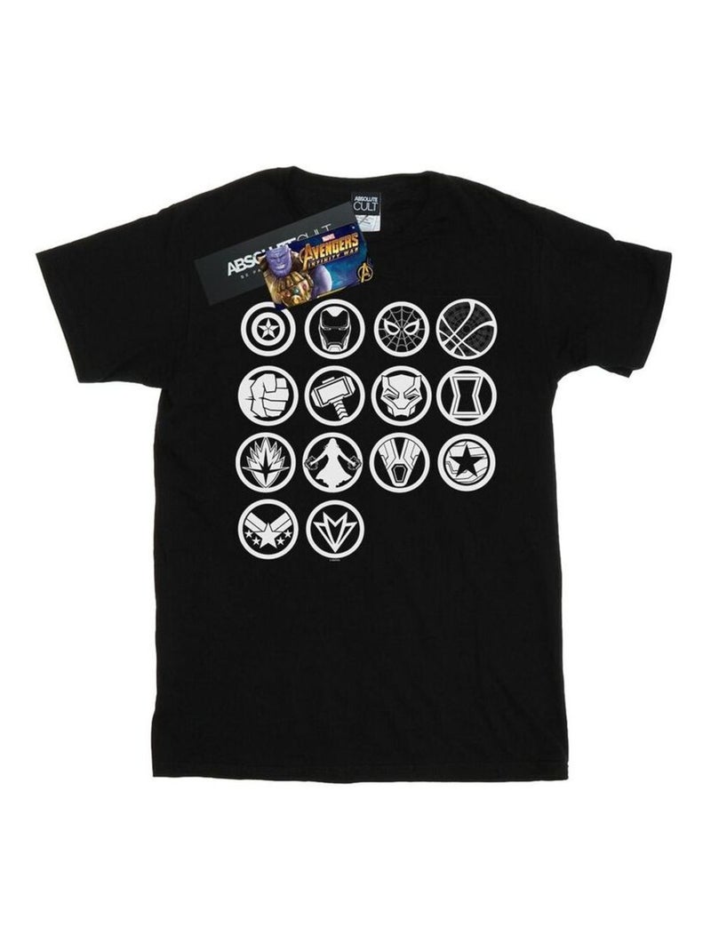 Marvel - T-shirt AVENGERS INFINITY WAR ASSEMBLE Noir - Kiabi