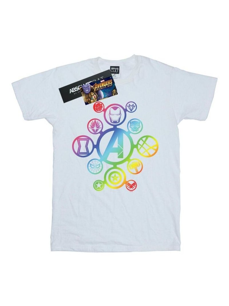 Marvel - T-shirt AVENGERS INFINITY WAR Blanc - Kiabi