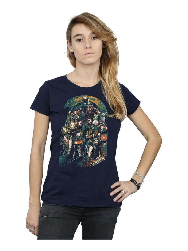 Marvel - T-shirt AVENGERS INFINITY WAR Bleu marine - Kiabi