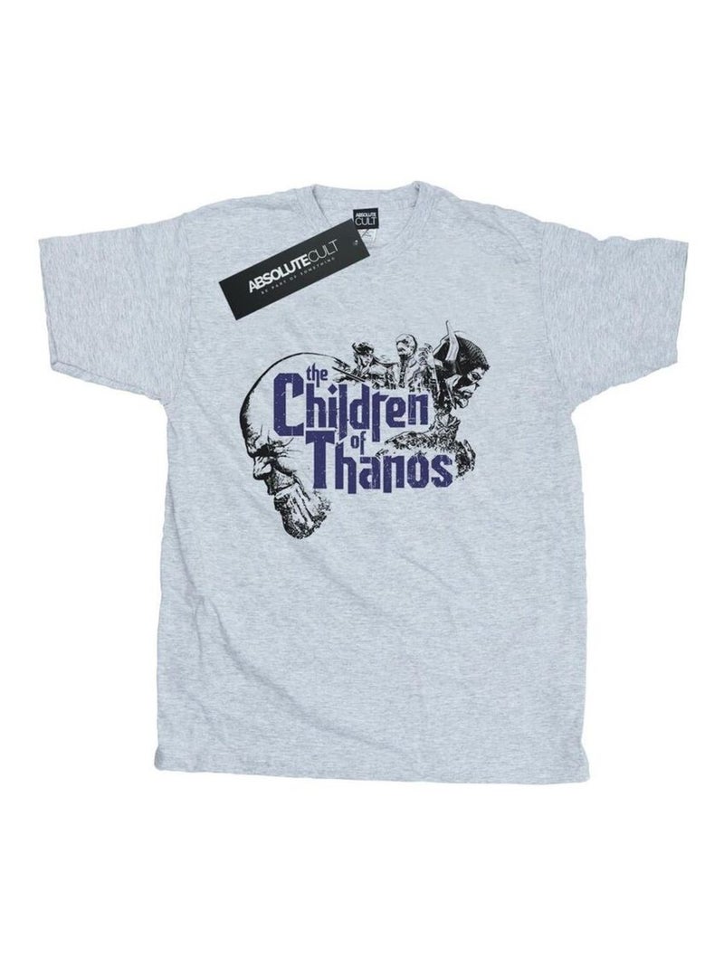 Marvel - T-shirt AVENGERS INFINITY WAR CHILDREN OF THANOS Gris chiné - Kiabi